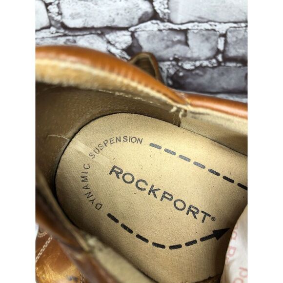 Rockport Powered by DMX Brown Leather Bicycle Toe Shoes Men’s Sz 11.5M US/45EU - Picture 5 of 16